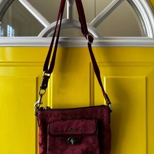 Coach Burgundy Crossbody Bag